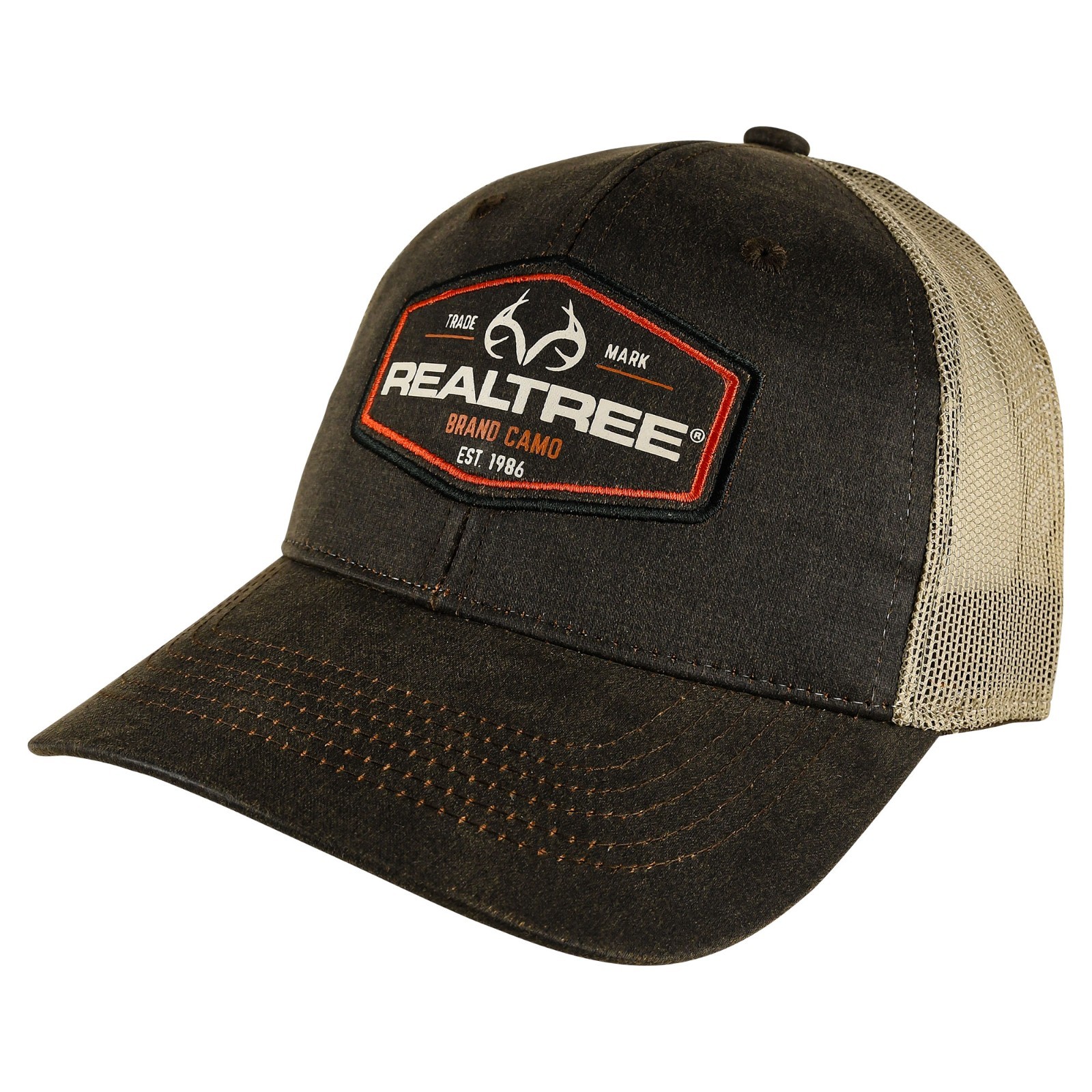 Realtree Patch Meshback Cap- Brown