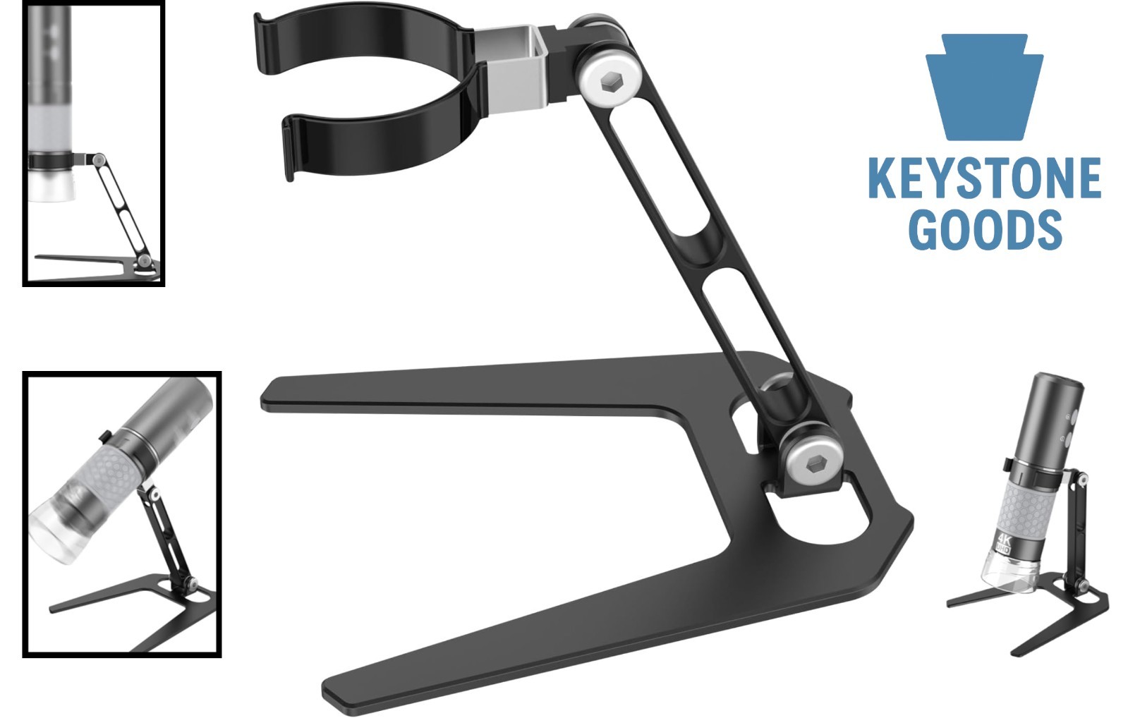 Adjustable Aluminum Alloy Microscope Stand for USB & Wireless Digital Microsc...