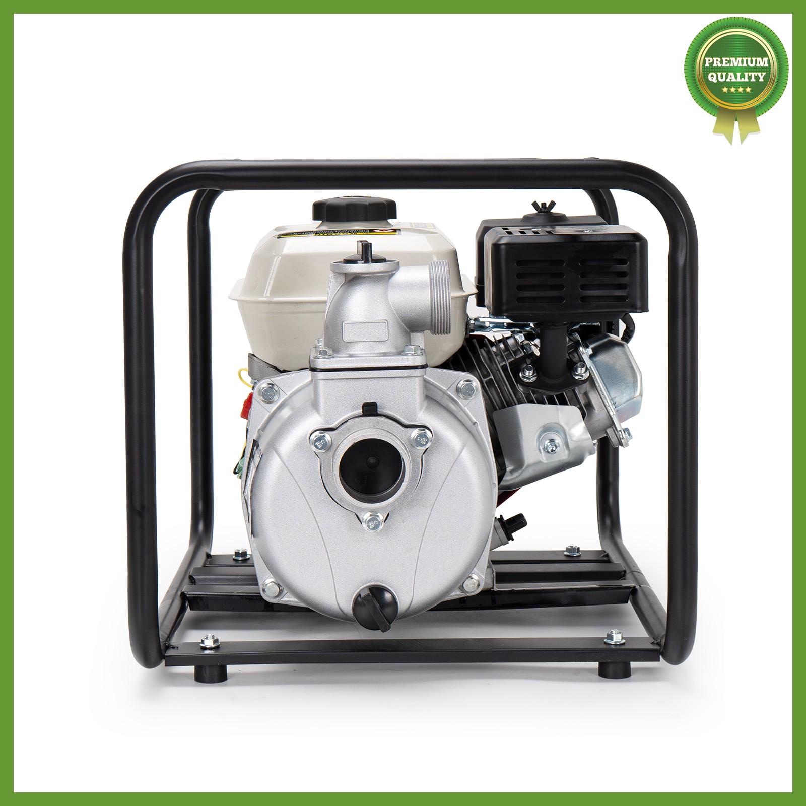 Gas-Powered Water Pump 2'' Semi-Trash Water Pump Transfer Pump 158GPM 26.2ft