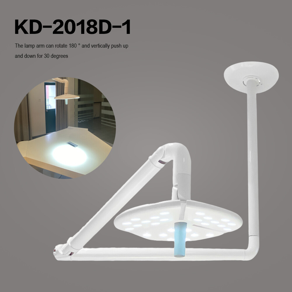 Dental LED Shadowless Ceiling Mounted Operating Examination Lamp KD-2018D-1 USA