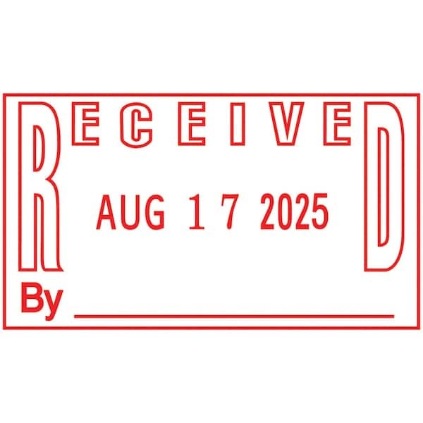 2000 Plus 011092 Self-Inking Received And Date Stamp