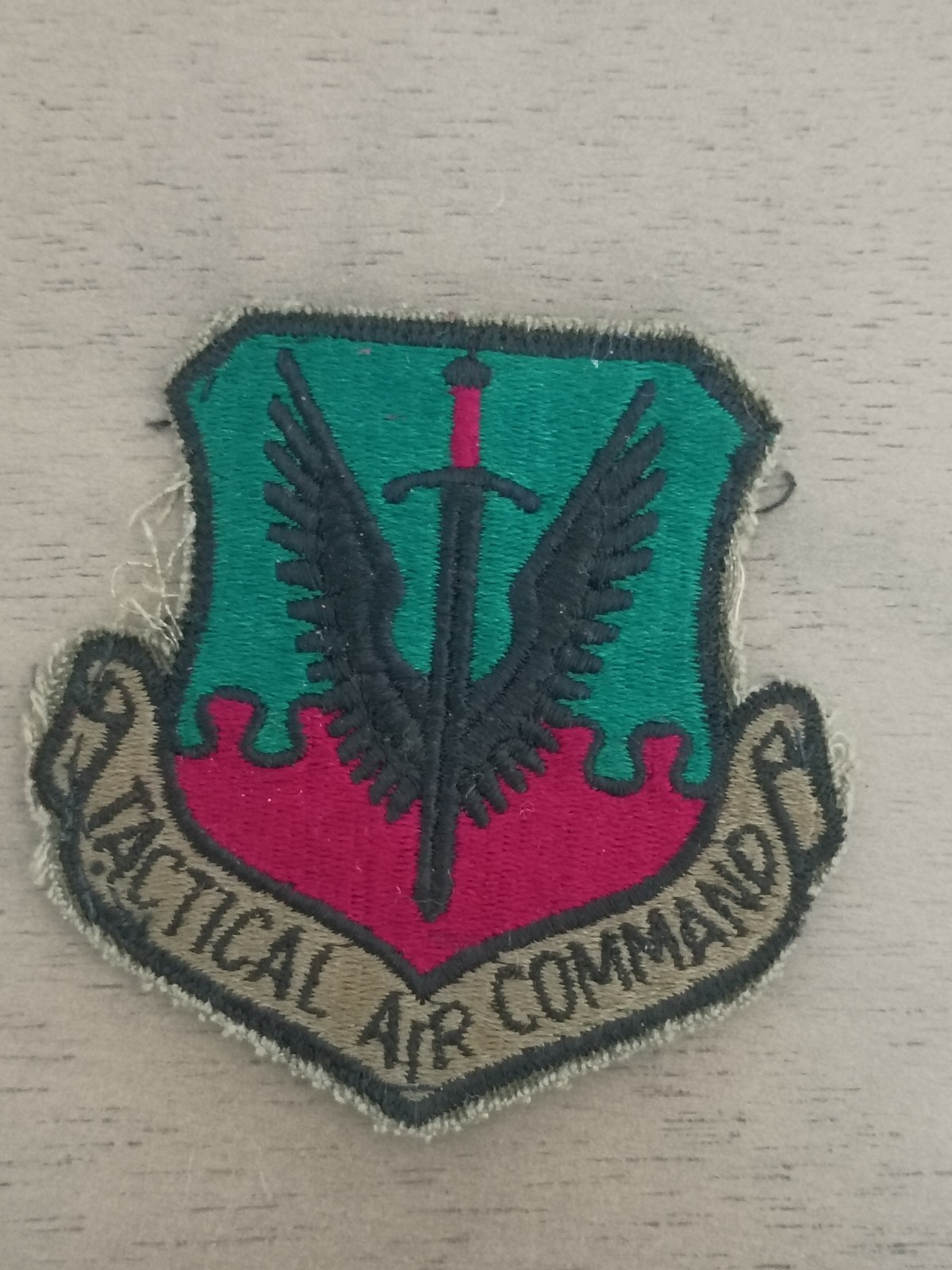 USAF Tactical Air Command TAC Patch Green Black Variant Vietnam Era