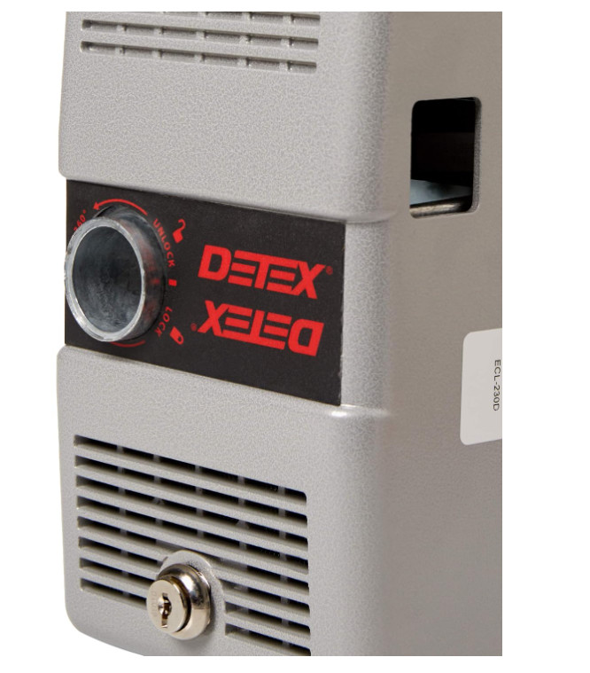 Detex ECL-230D Emergency Door Exit Alarm Control Lock Panic Bar 100dB Silver NEW