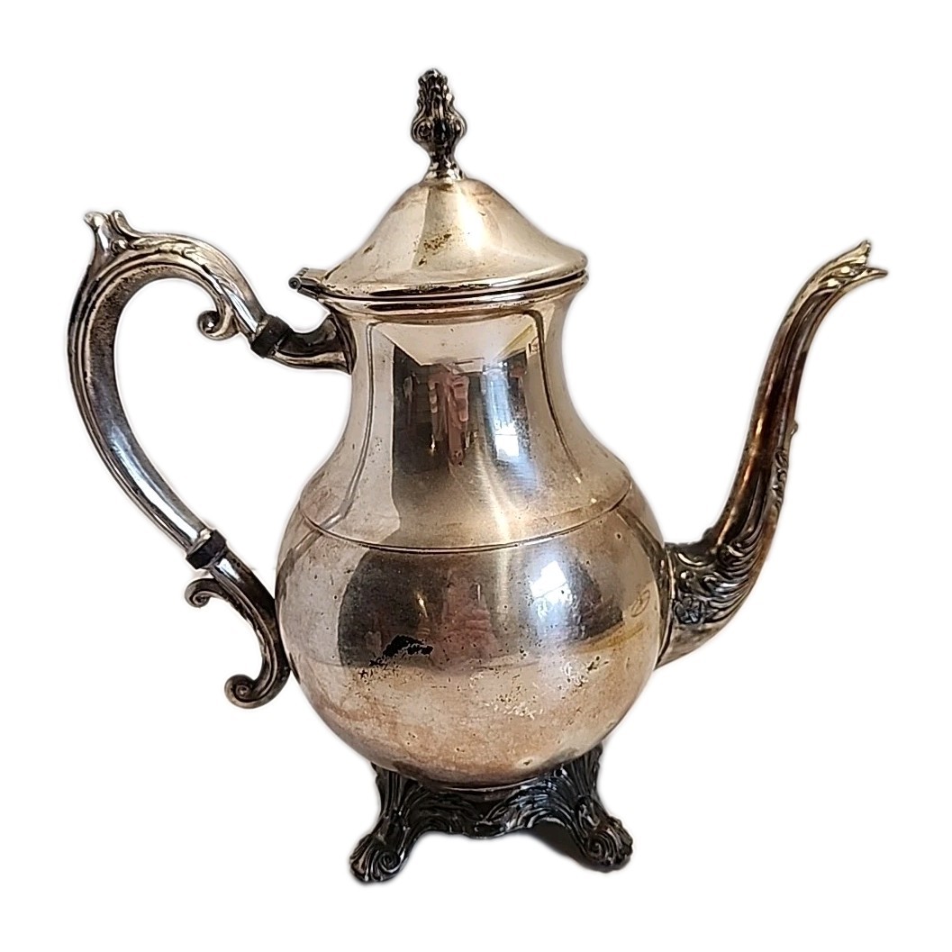 VTG Silver-Plated F.B. Rogers Coffee Pot Tea pot classic elegant medium SZ READ