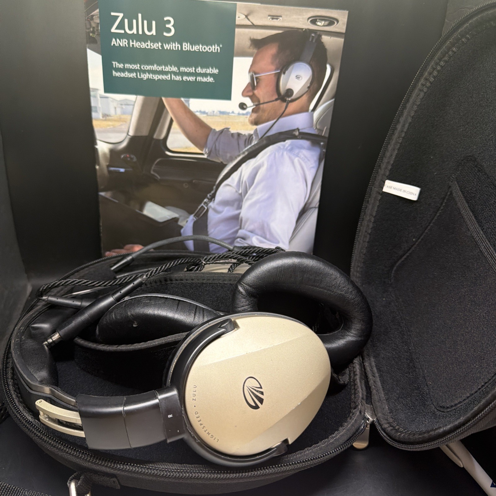 Lightspeed Zulu 3 Single U174 Helicopter Plug Bluetooth ANR Headset