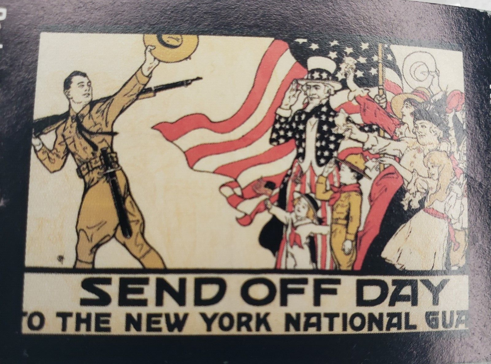 WWII "Send Off Day" Poster Reprint United States New York National Guard