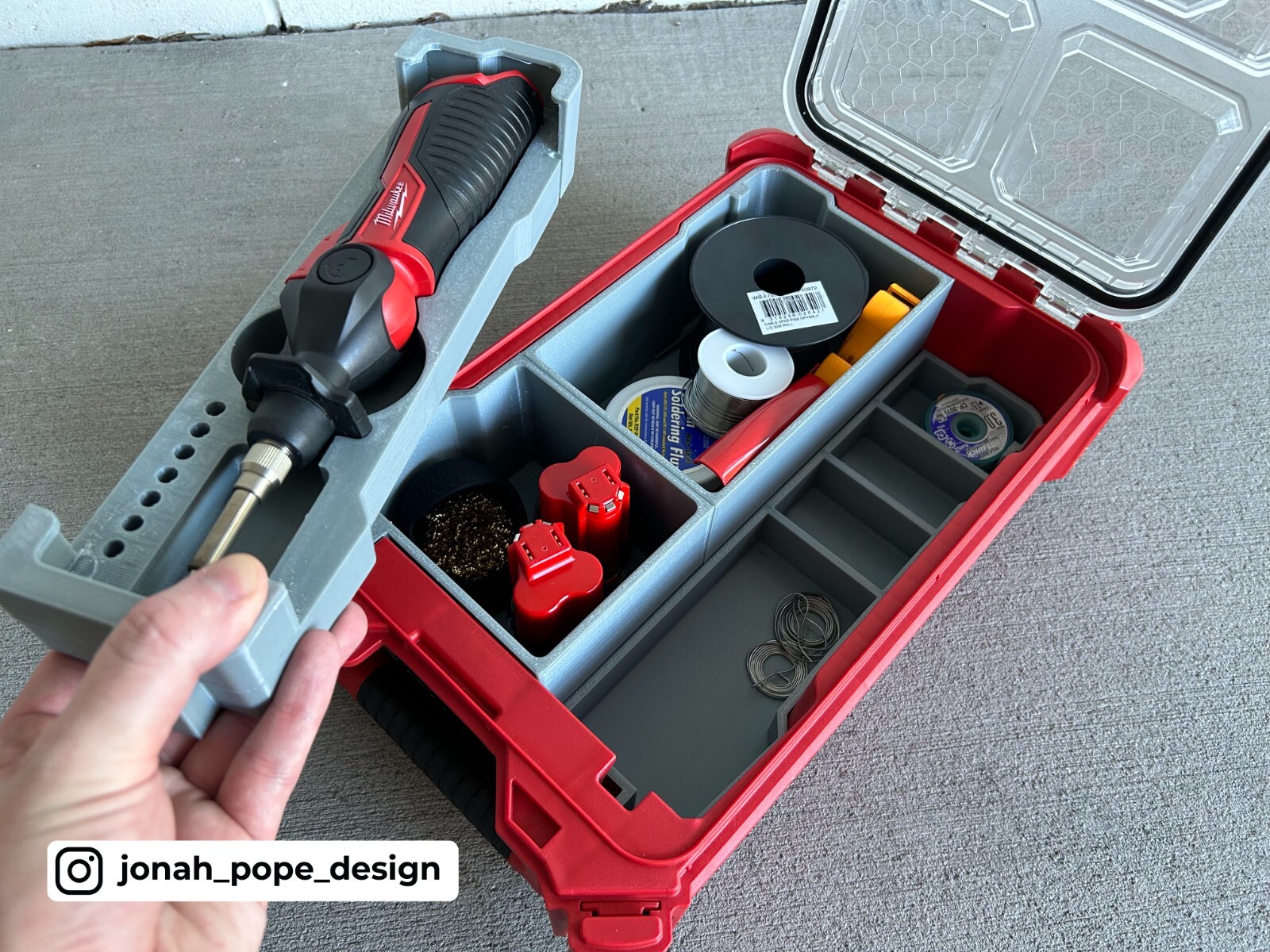 Milwaukee Packout Insert for M12 Soldering Iron (Insert-only)