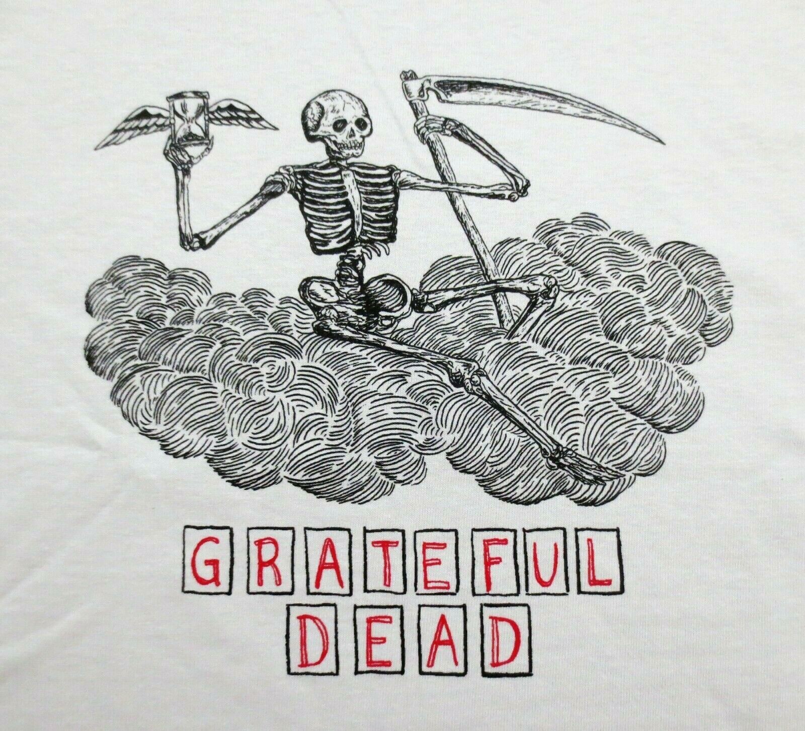 Grateful Dead Shirt T Shirt Spring 1990 Wes Lang Art Scythe Skeleton GD 2012 XXL