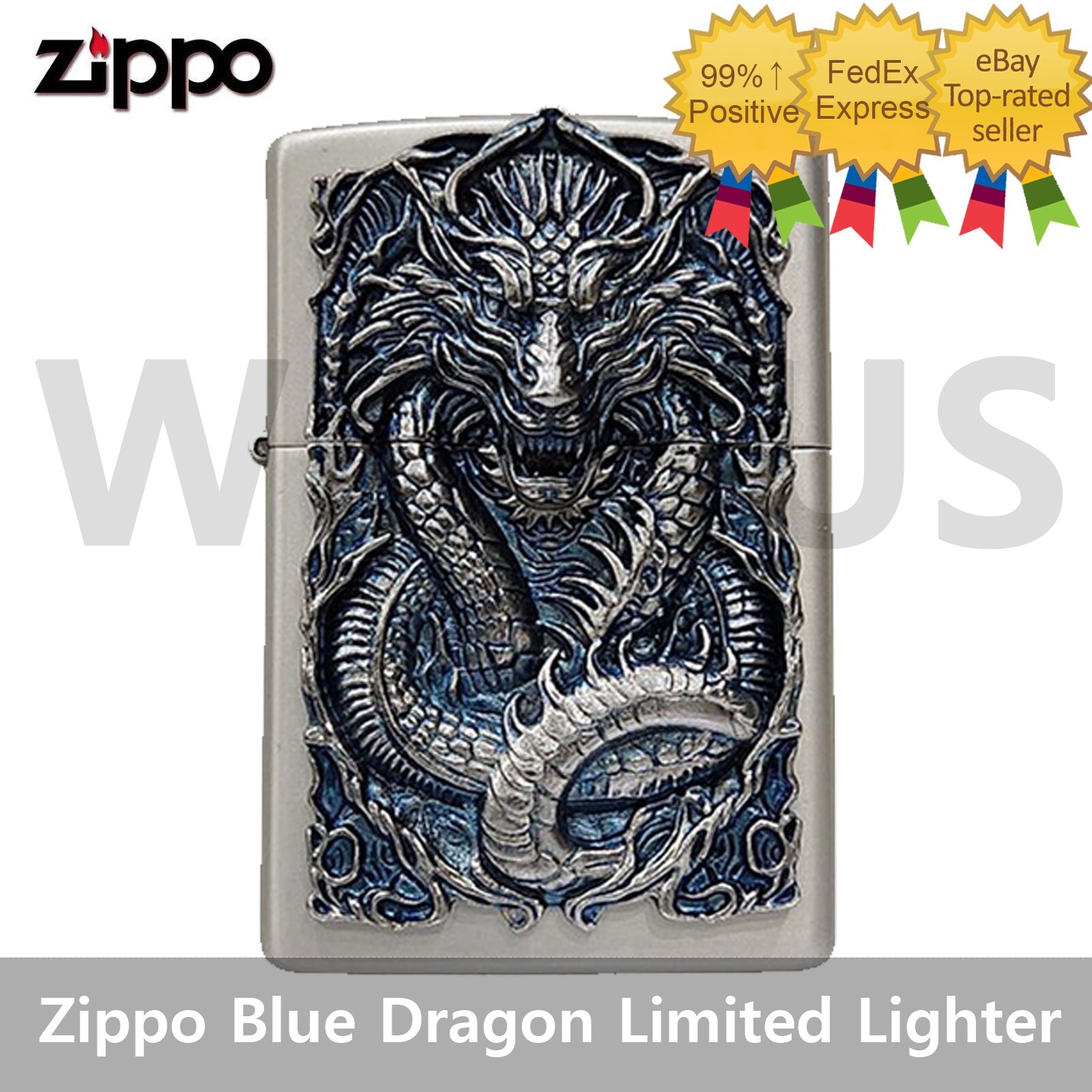 Zippo 2024 Limited Edition Year of the Blue Dragon Lighter New In Box - Trakcing