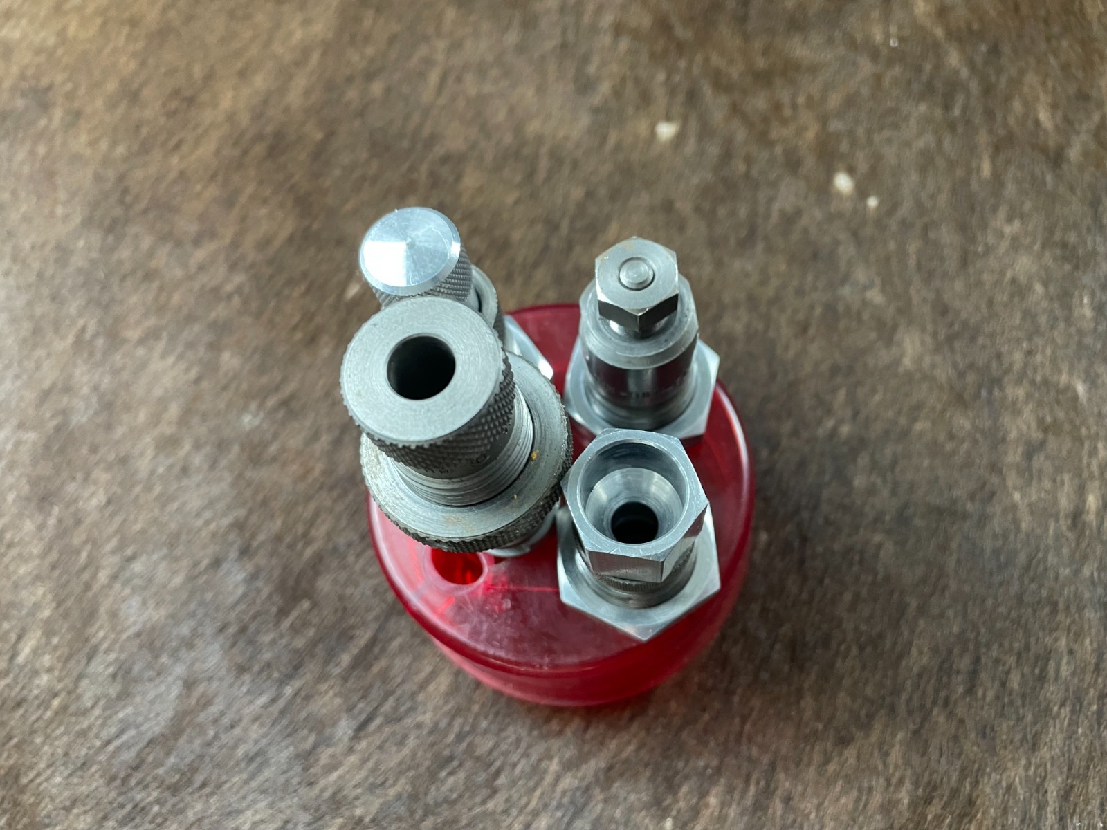 LEE 9MM Luger Powder Through 4 Die Set & Case Reloading