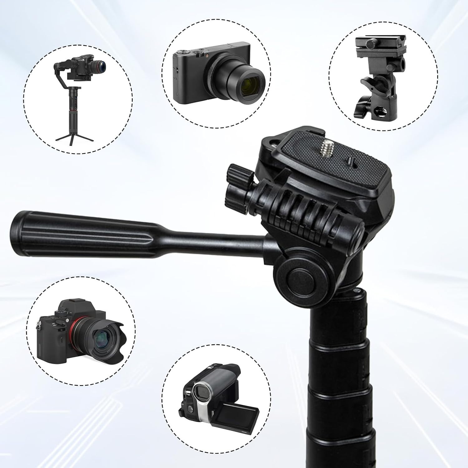 2 PCS Universal Quick Release Plates 43mm for Tripods - Durable & Lightweight