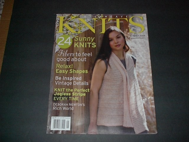 Interweave Knits Magazine Summer 2009  with 24 Sunny Knit Projects