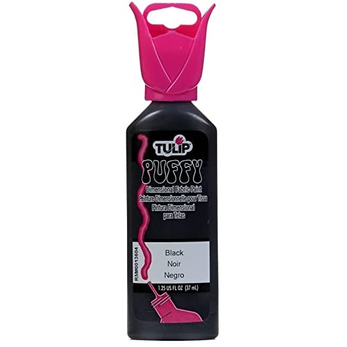 Tulip Dimensional Fabric Paint 1-1/4 Ounces-Puffy-Black