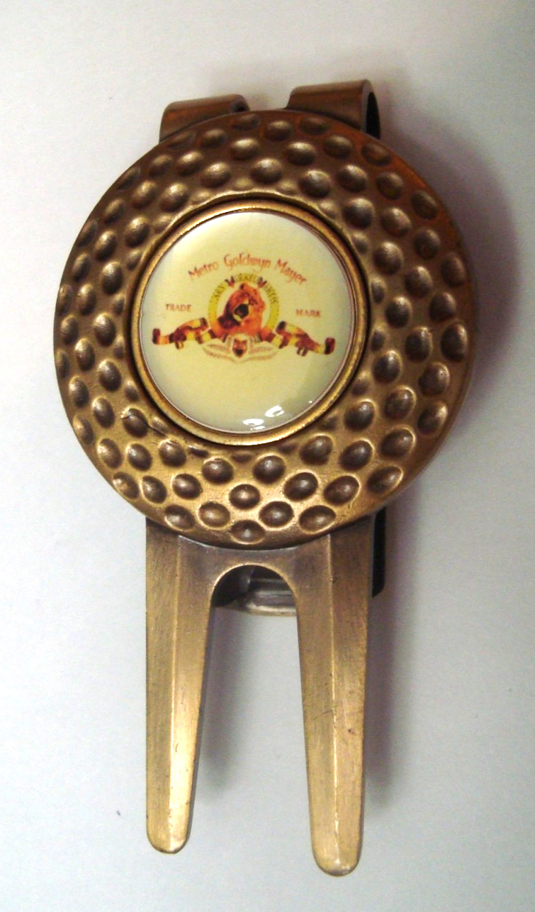 MGM & KODAK Golf Brass Divot Tool Money Clip Ball-Marker - Film Studio Swag