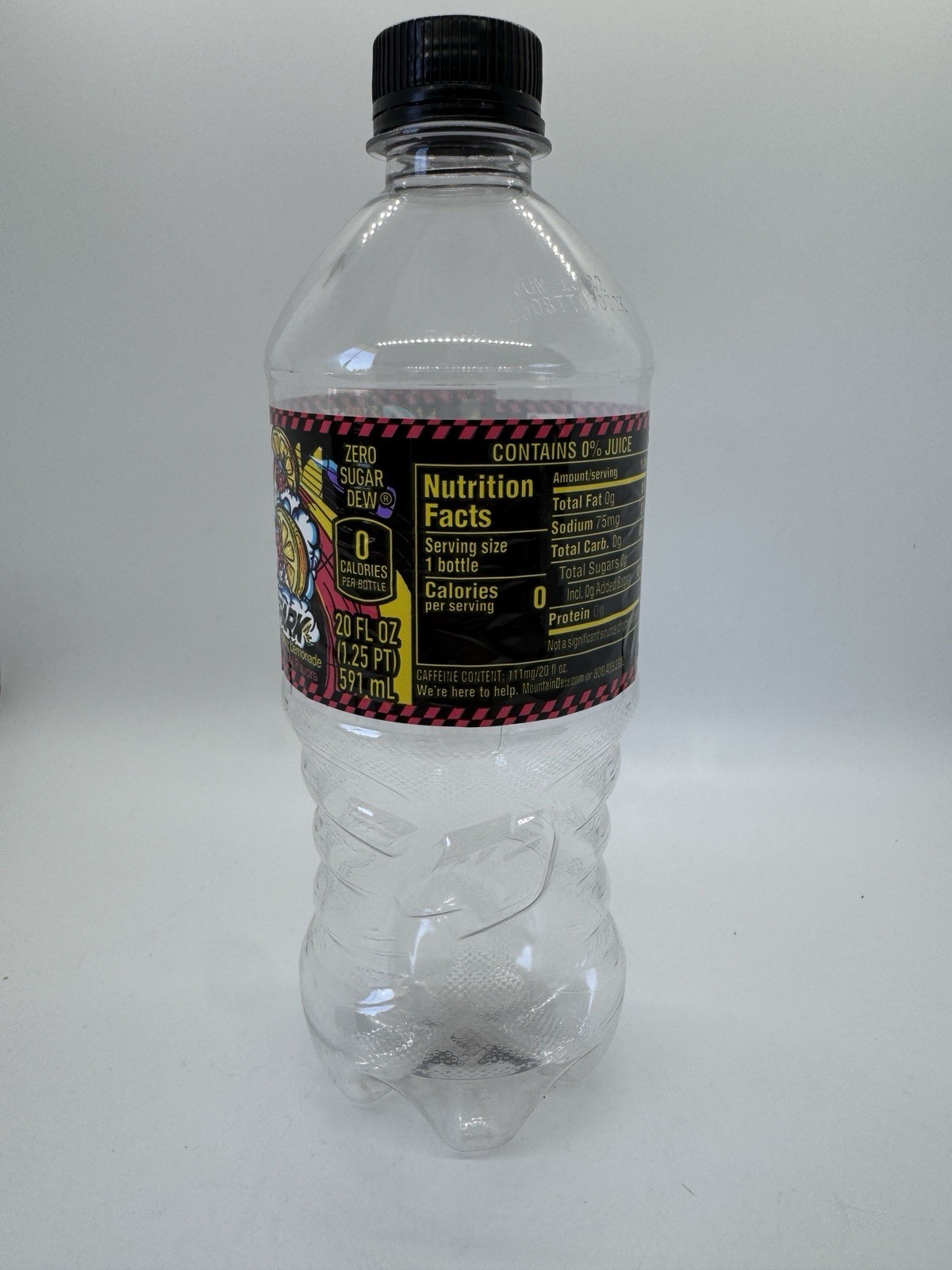Mountain Dew Spark Zero Sugar *Empty* Bottle RARE Limited Edition Discontinued