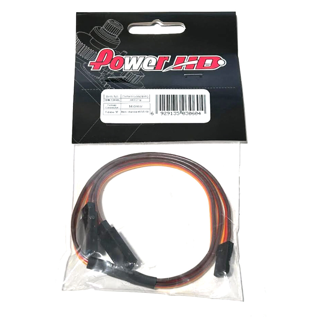 NEW POWER HD HDW-Y30-60C 30cm Y Wire 60 Core Servo Extension Wire with Female
