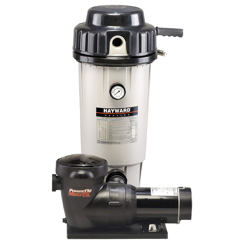 Hayward W3EC50C93S Perflex 1.5 HP D.E. Swimming Pool Filter Pump System