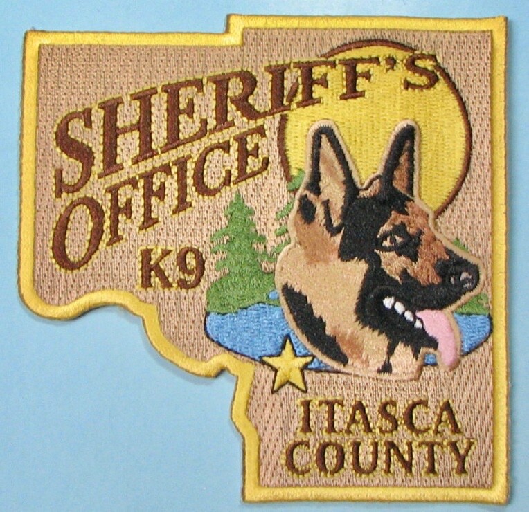 Itasca County, MN Sheriff's Office Patch 4"X4". PP45.