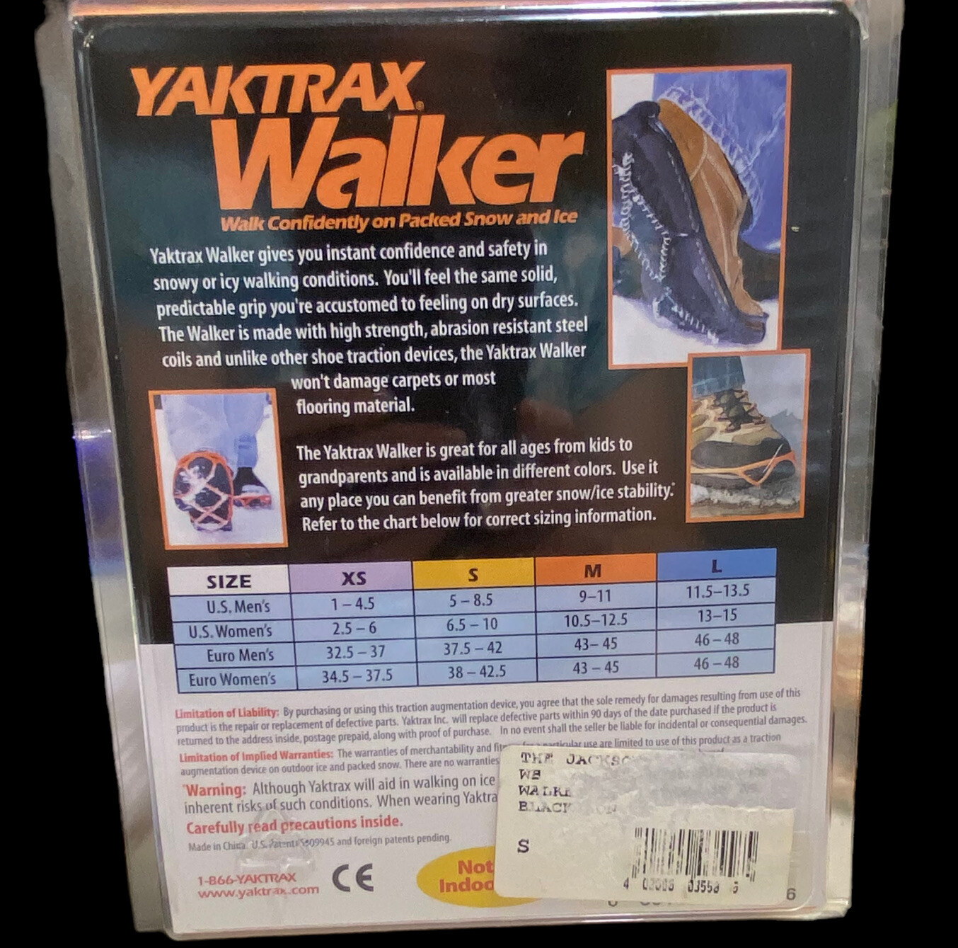 YAKTRAX WALKER Pair SIZE SMALL Brand New In Box