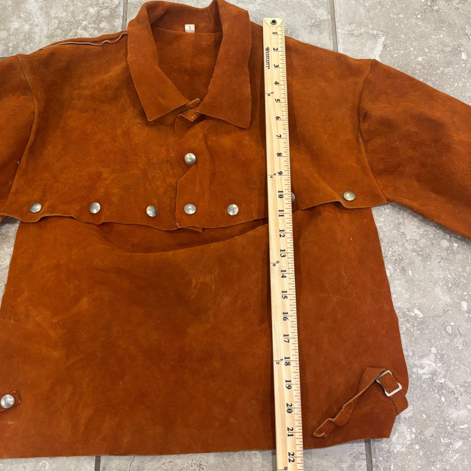 Men's Cowhide Leather Welding Capr Size Large