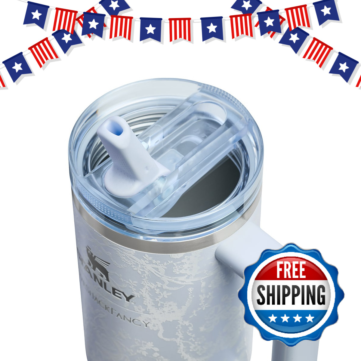 30oz LoveShackFancy Quencher Protour Flip Straw Tumbler