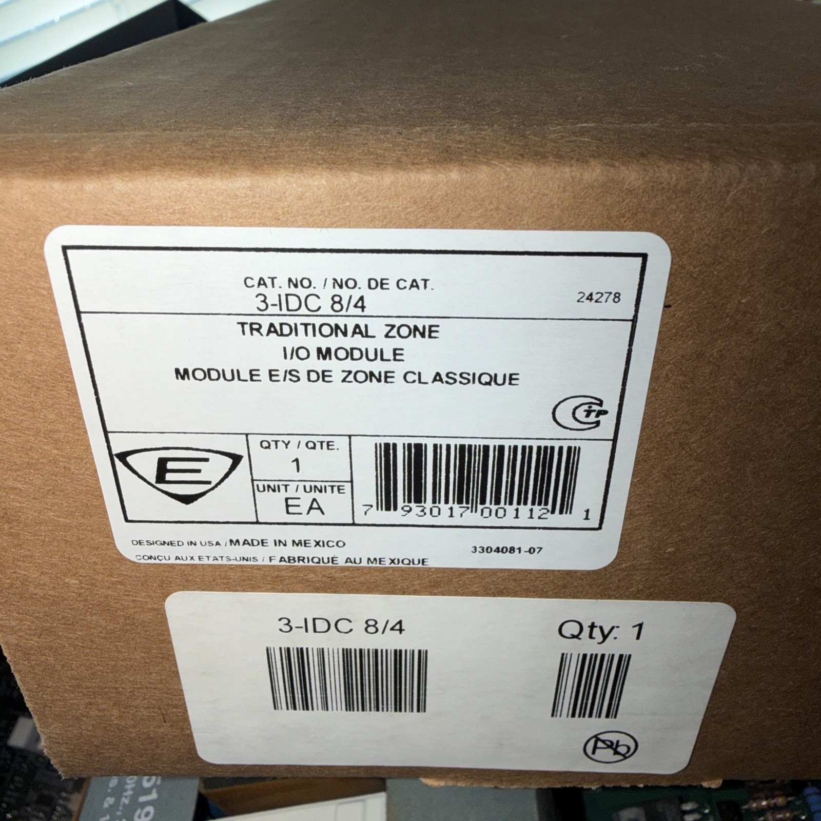 NEW EDWARDS 3-IDC 8/4 Multi line input/output card EST FIRE ALARM