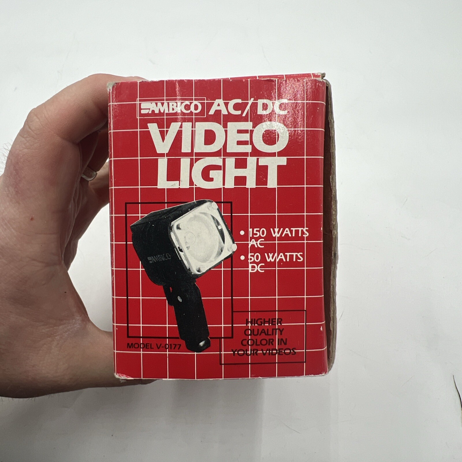 AMBICO MODEL V-0177 AC/DC VIDEO LIGHT IN BOX - TESTED EX++