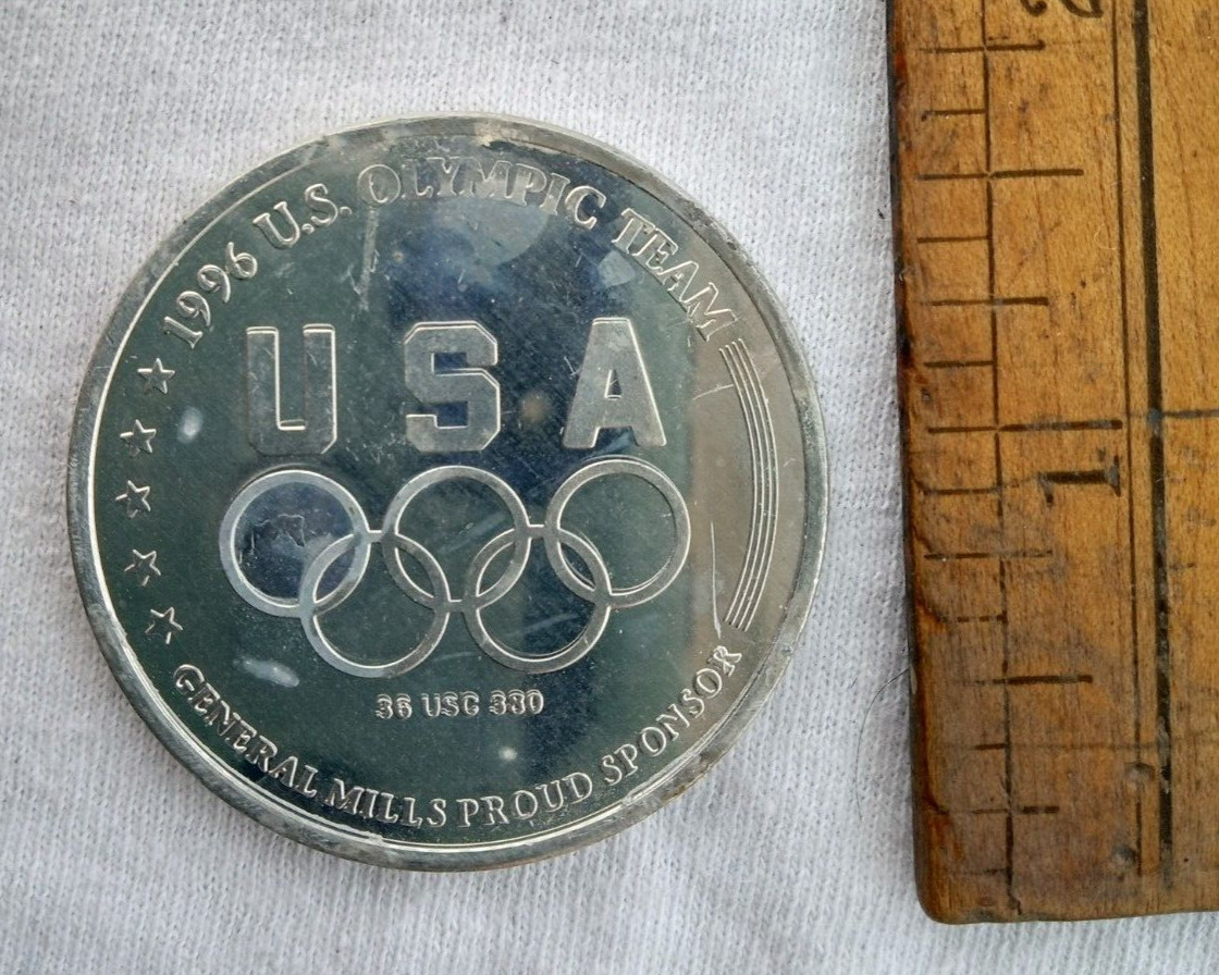 ALUMINUM TOKEN ATLANTA GA 1996 OLYMPICS YACHTING SPORTS GENERAL MILLS CEREAL