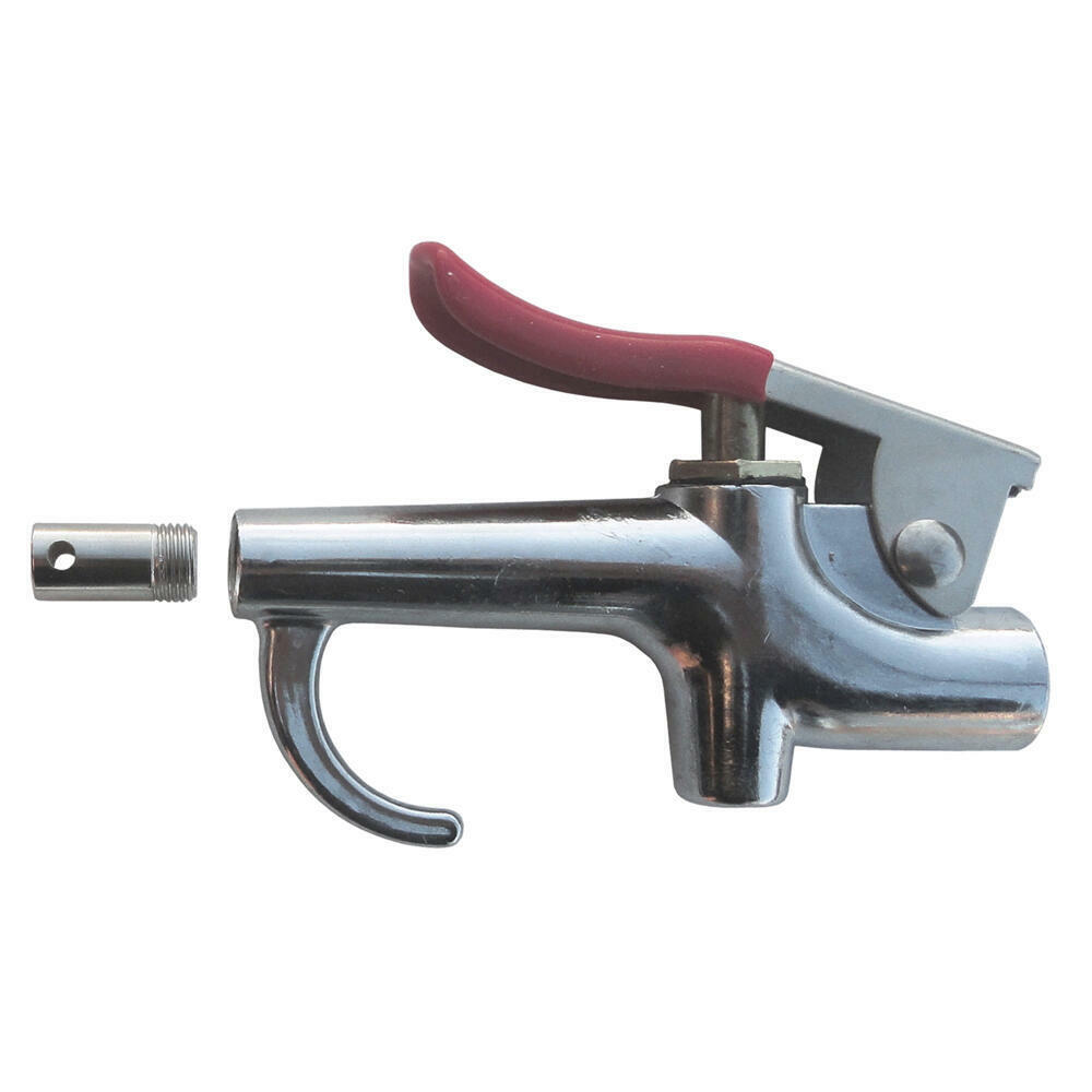 Standard Rubber Grip Thumb Lever Air Blow Gun, Nozzle Included, Female 1/4" NPT
