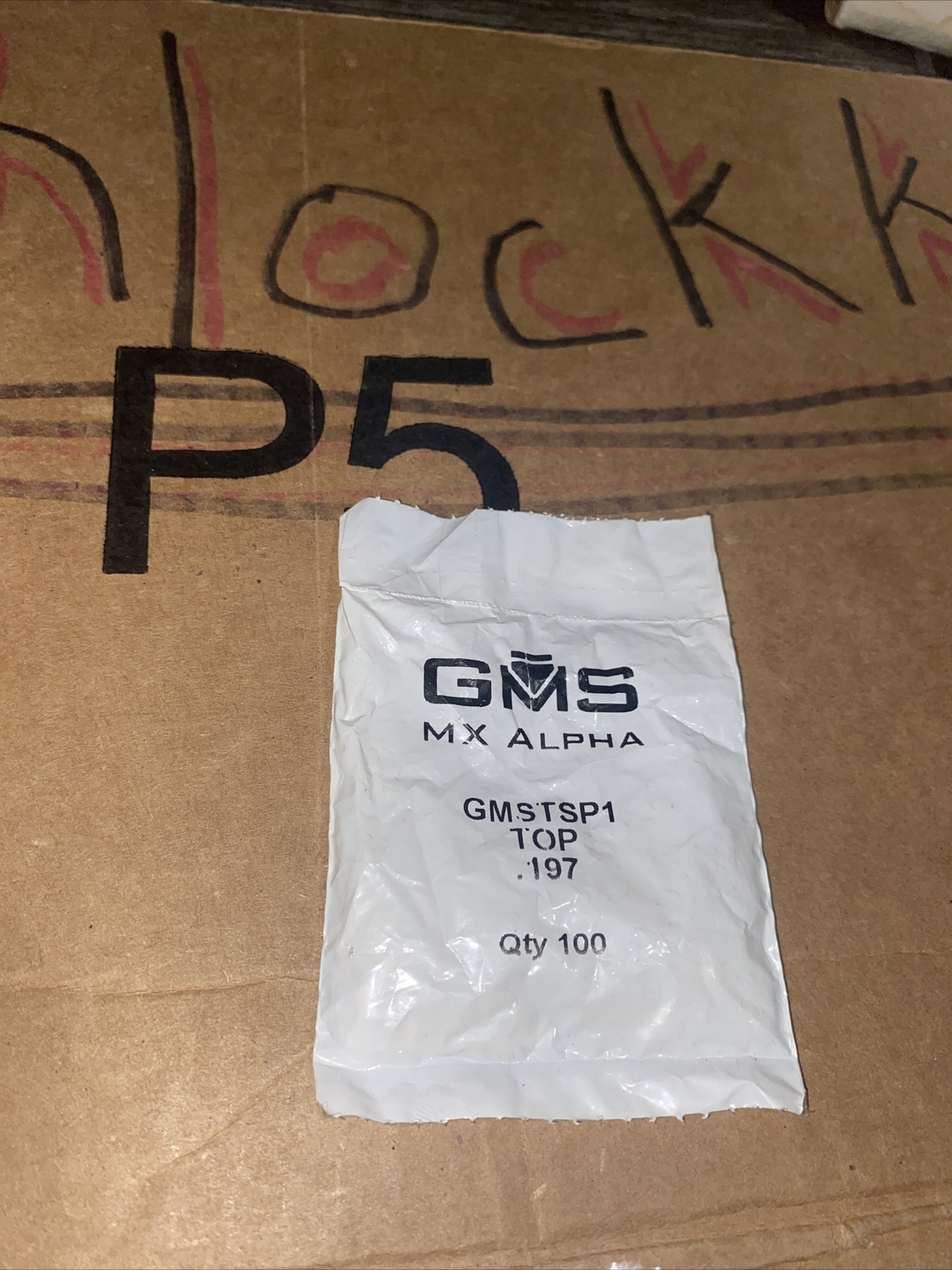 Brand New-GMS Mx Alpha Top Pin .197 GMSTSP1 100 Pack