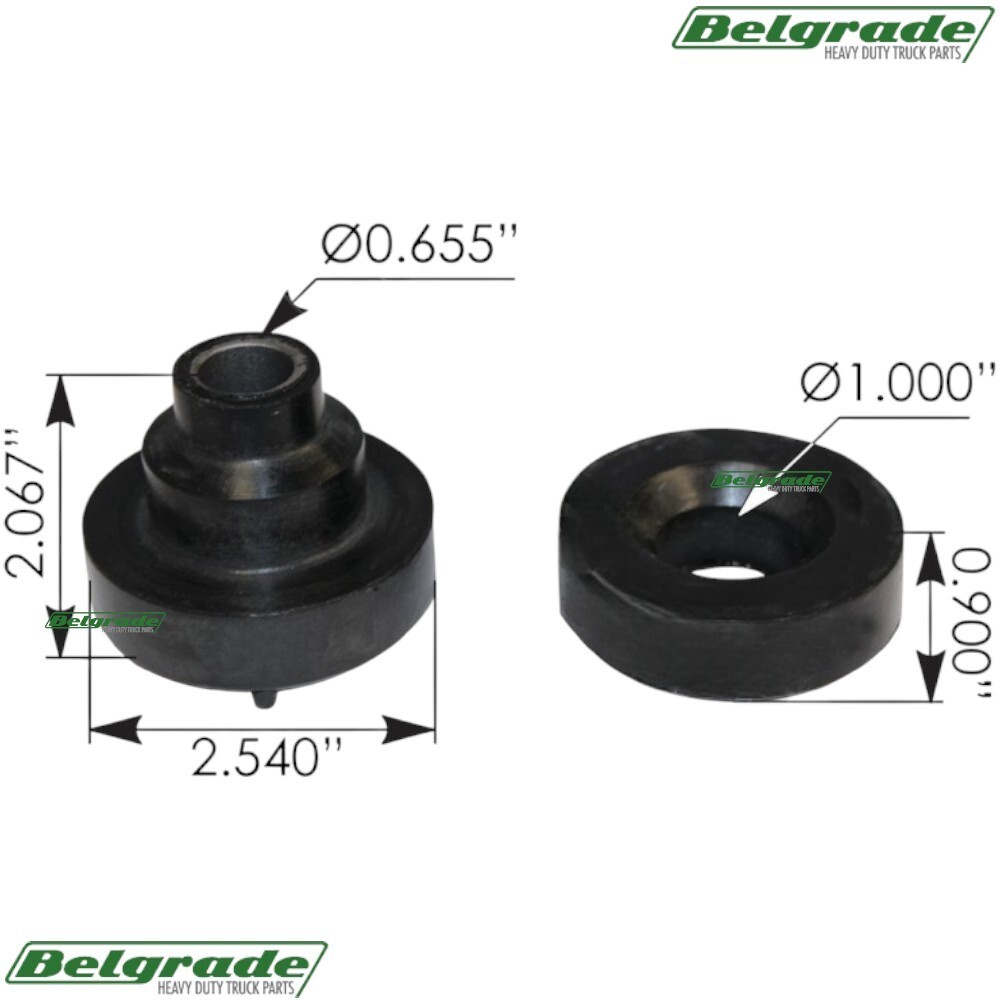 M75001 Motor Mount Bushing for Peterbilt 379 386 388 389 OE Equivalent 21210AB