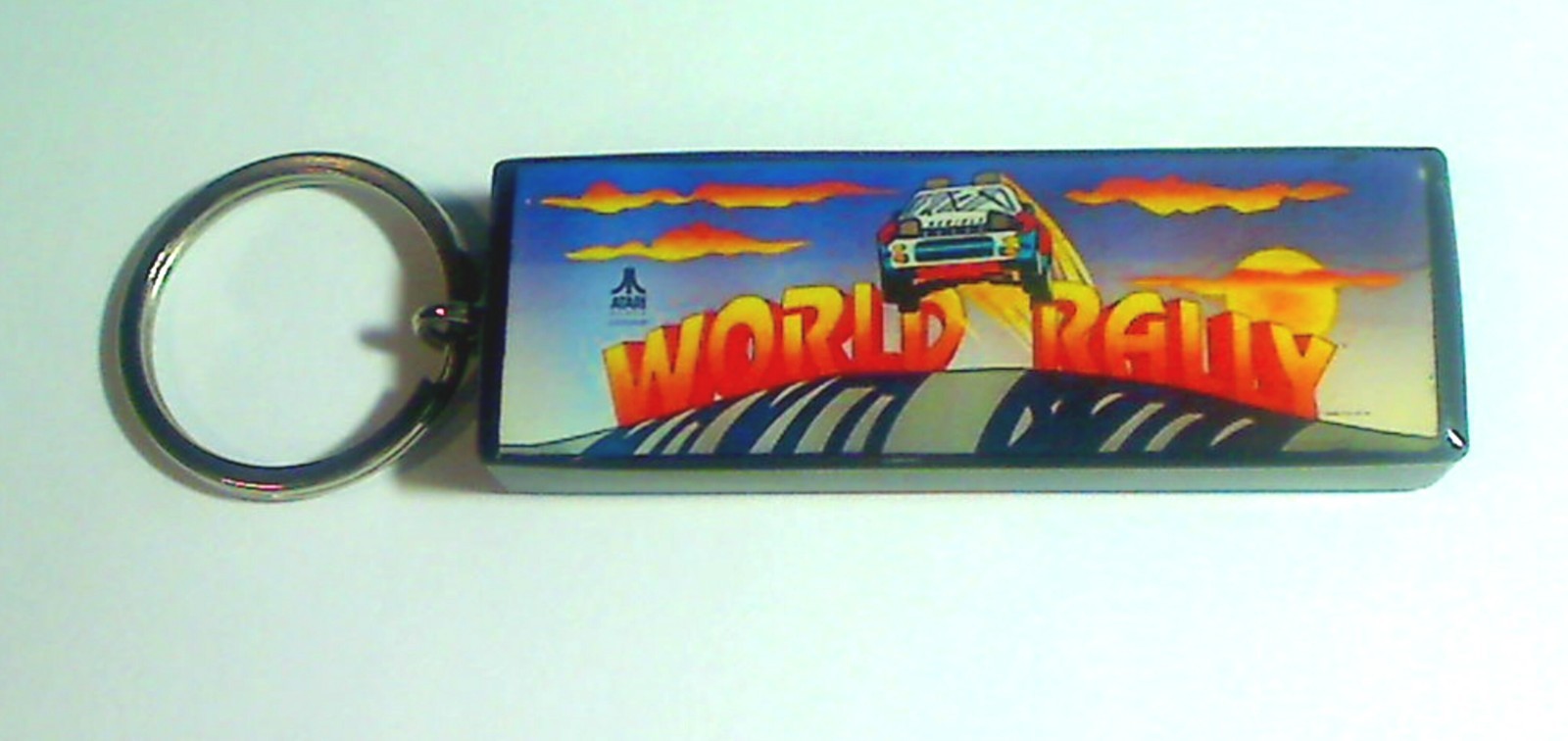 World Rally Arcade Marquee Coin Door accessory Keychain