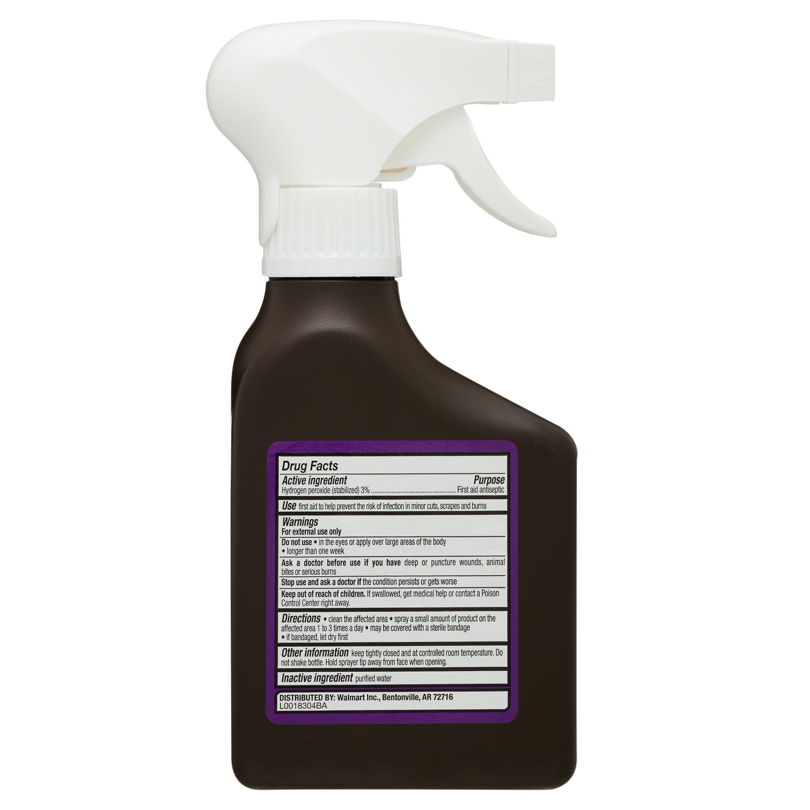 Equate 3% Hydrogen Peroxide Liquid SPRAY Antiseptic, 8 fl. oz.