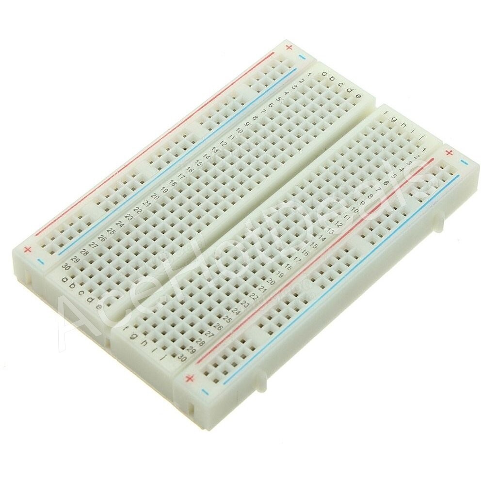400 Contact Tie-Points Mini Solderless Electronic Test Deck Prototype Breadboard