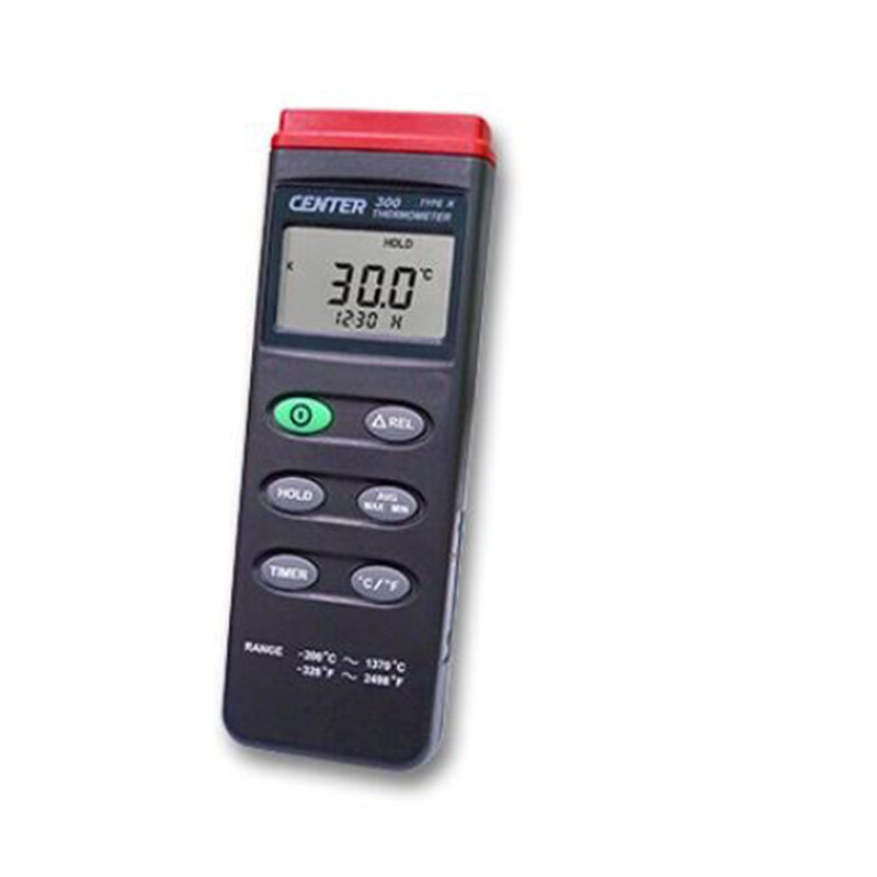CENTER-300 Thermometer Range: K type Timer Function New #
