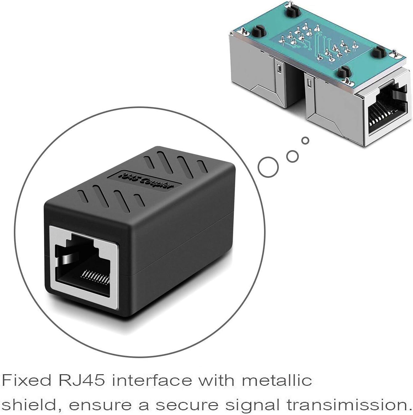 RJ45 Inline Coupler Cat7 Cat6 Cat5e Cat5 Ethernet LAN Network Cable Adapter Lot
