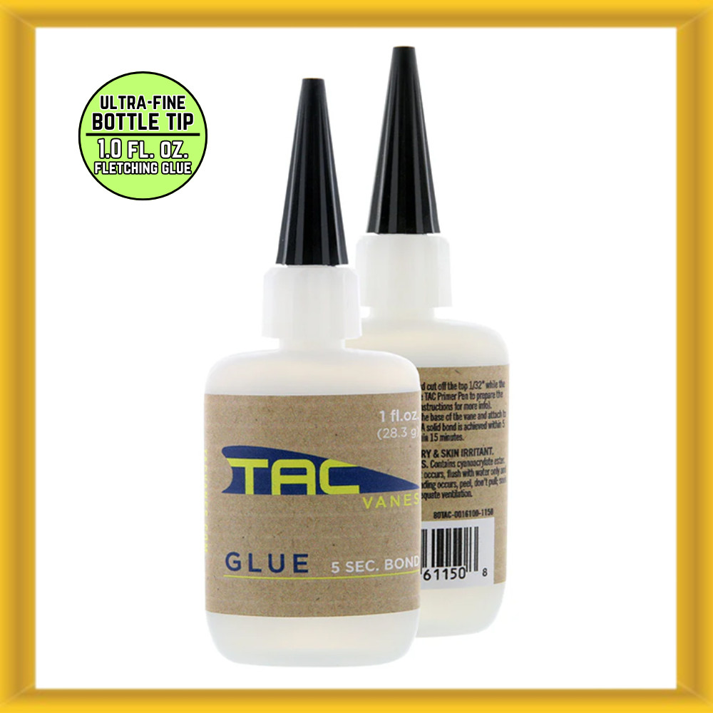 TAC Vanes 1.0 Fluid Ounce Fletching Glue (80TAC-0016100-1150) NEW