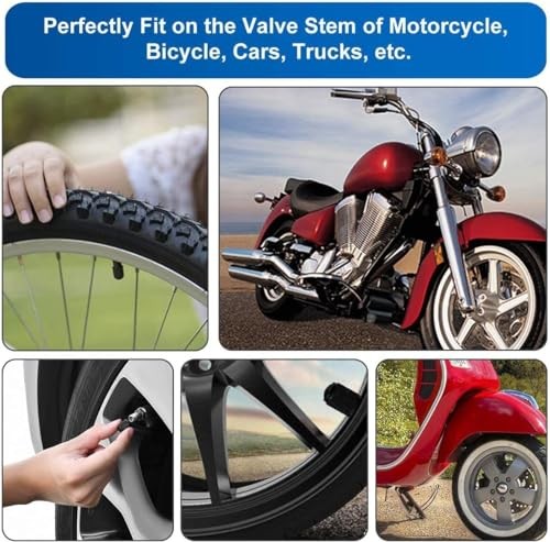 Tire Valve Caps has a Sealing Ring Tire Valve Stem Caps for 15PCS Black