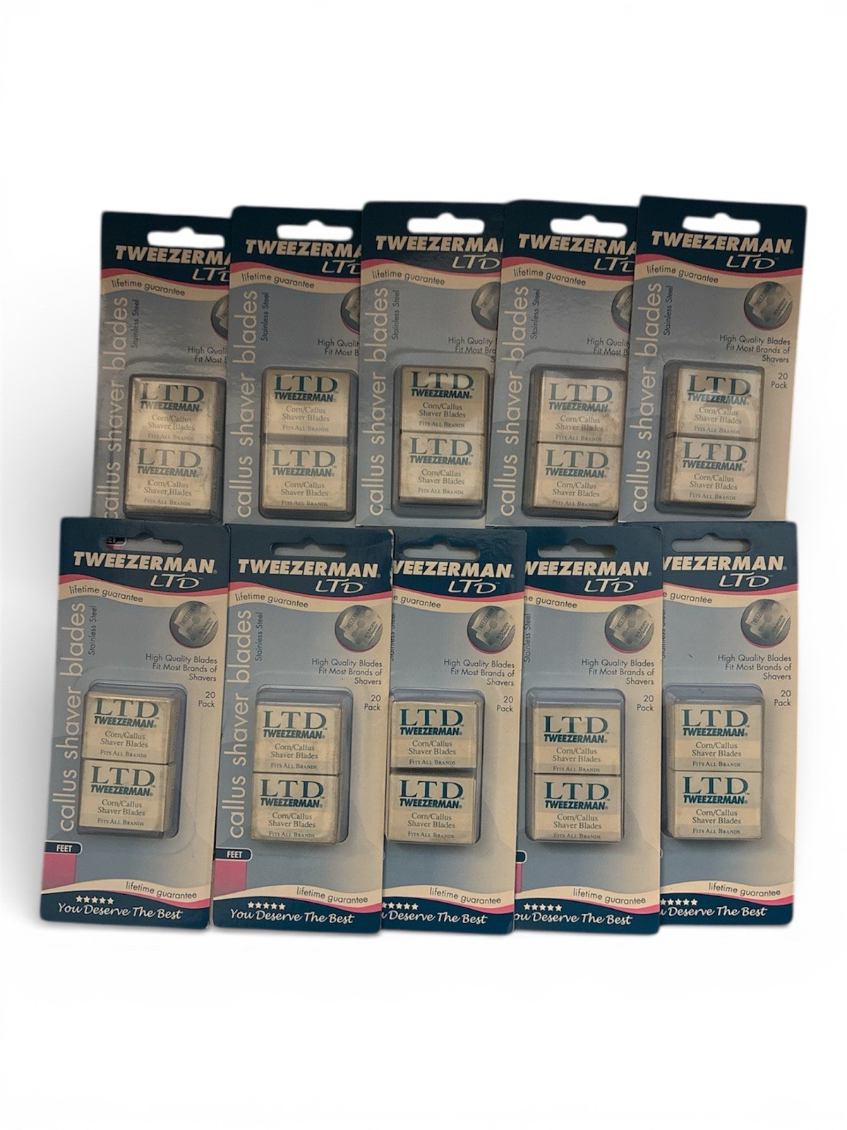 Tweezerman Replacement Callus Shaver Blades, 20 Count  Lot Of 10
