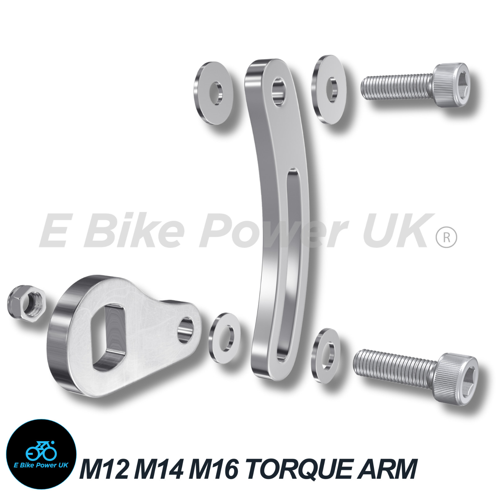 Heavy Duty Universal Torque Arm 6mm Thick Stainless Steel M12 M14 M16 Axle