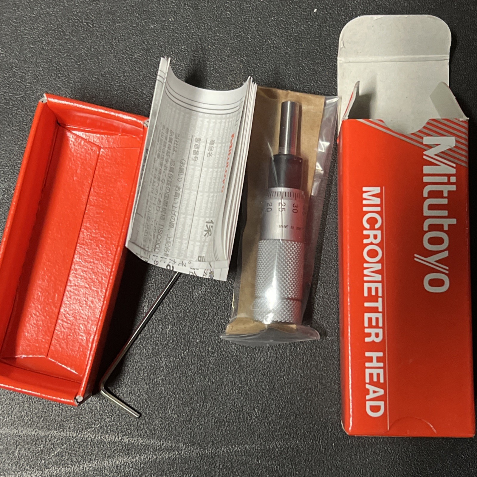 Mitutoyo 148-853 Micrometer Head  Zero-Adjustable Thimble  0-13mm Range  0.01mm