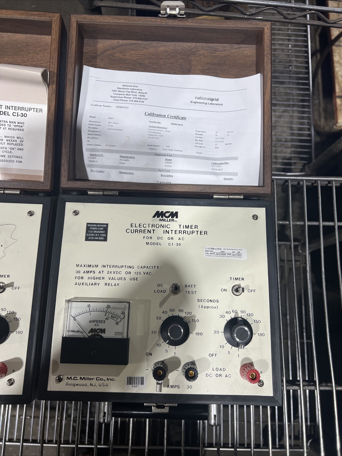 (1) MCM M.C. Miller Co. Inc. Current Interrupter CI-30 AC/DC Electronic Timer.