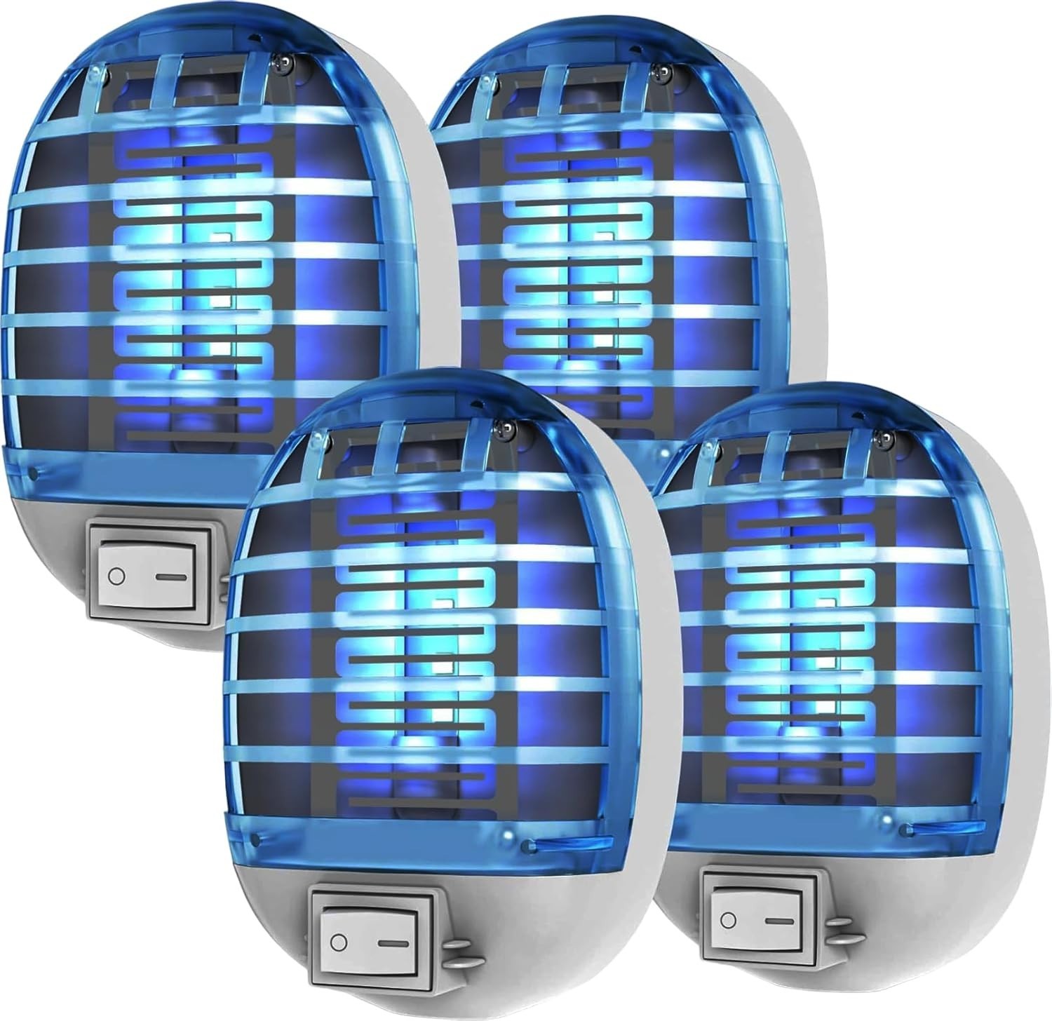 Mini Electronic Bug Zapper: Effective Mosquito & Fruit Fly Killer (4 Pack)