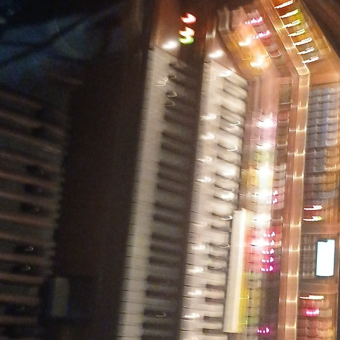 Lowrey Electric Organ 61 Keys Built-in Speaker Brown Wood