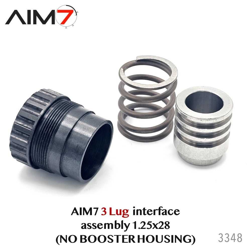 AIM7 3-Lug Interface Coupler Kit – 9mm QD Mount – 1-1/8x28 TPI Thread