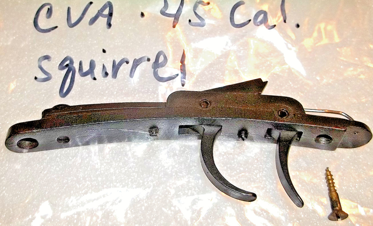 CVA 45 CAL BLACK POWDER MUZZLELOADER SQUIRREL RIFLE DOUBLE TRIGGER SET & SCREW