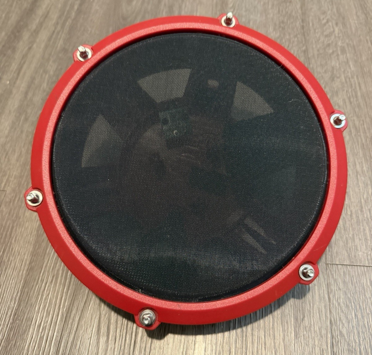 TESTED - Alesis Nitro MAX 8" Mesh Single Zone Electronic Tom Pad Red - B