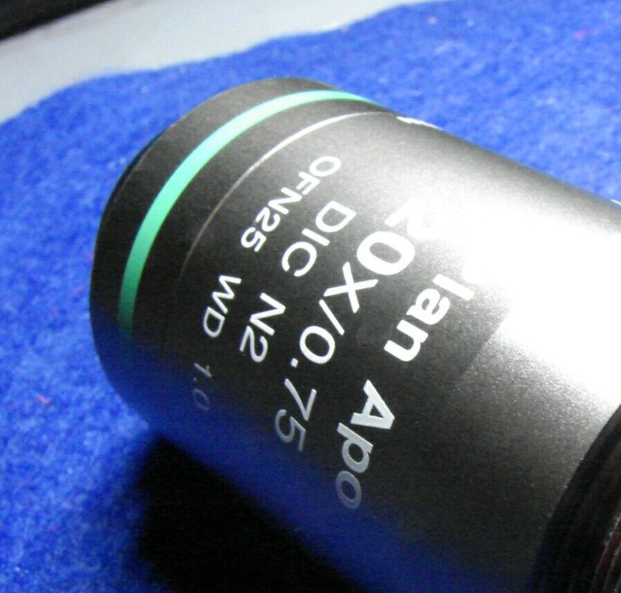 NIKON PLAN APO 20X Microscope Objective DIC N2 0.75NA, 1.0 WD