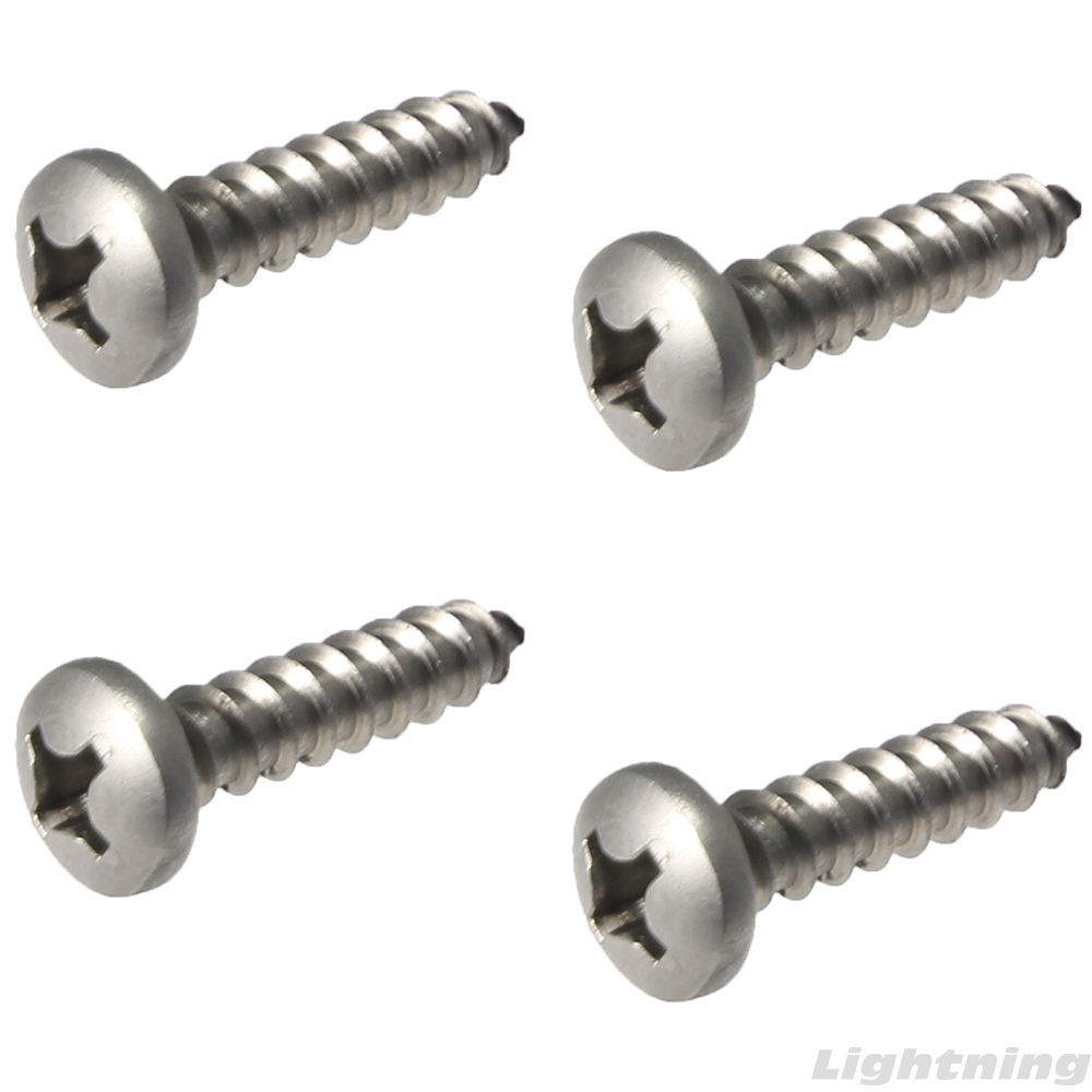Pan Head Sheet metal Screws 316 Stainless Steel Marine Grade #6X1-1/4" Qty 100