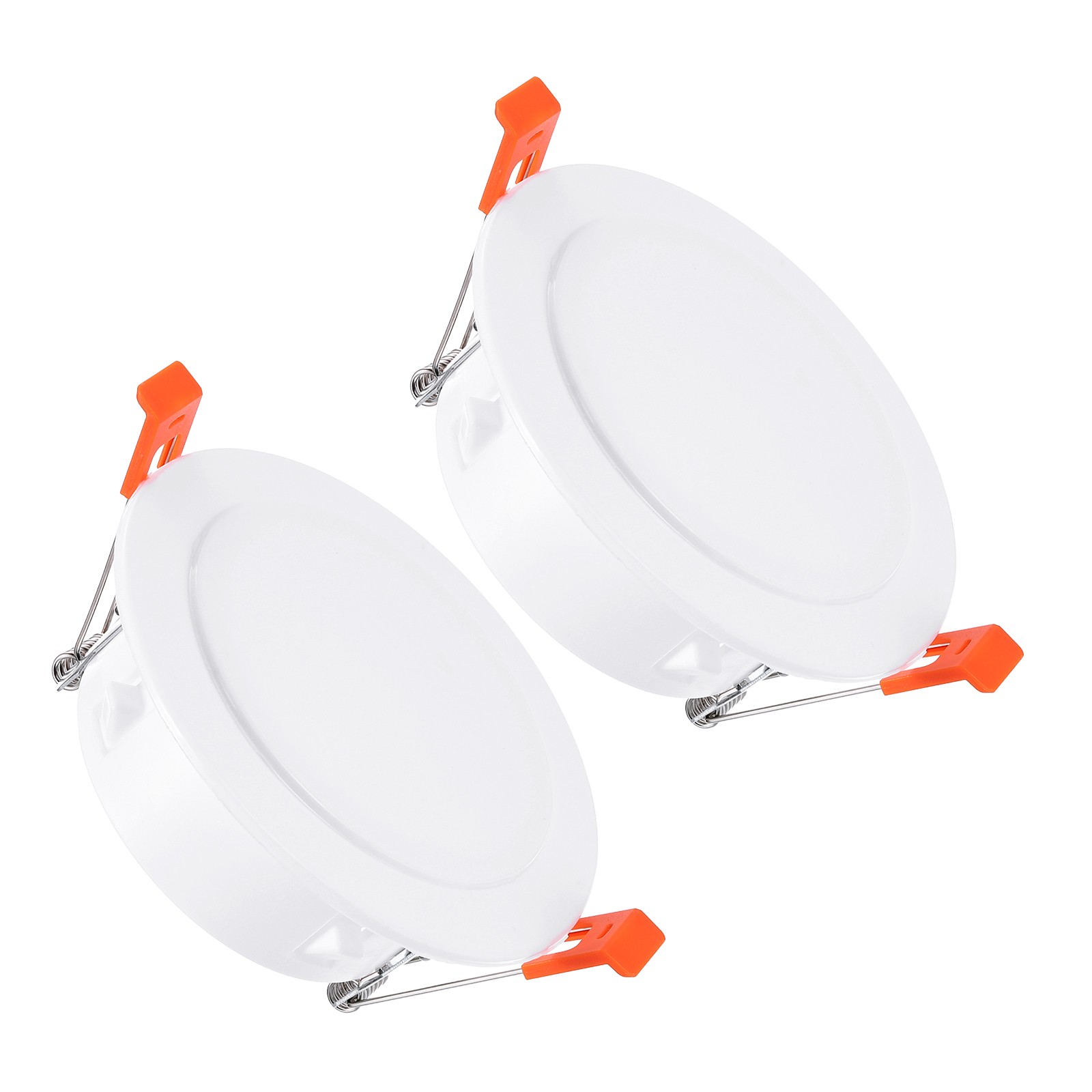 2Pack 4.5" Spring Ceiling Cover Plate Suitable for 3.5-4.1" Round Hole, White